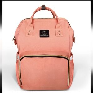 Land Mommy Baby Bag Pink/peach Backpack